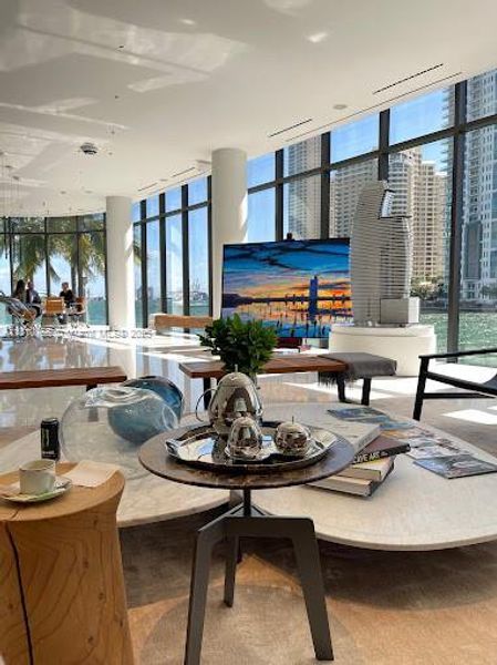 Furnished interior view inside a new home in Aston Martin Residences, Miami (Image 18).