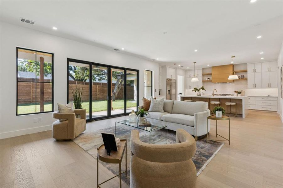 Furnished interior view inside a new home in , Dallas (Image 27).