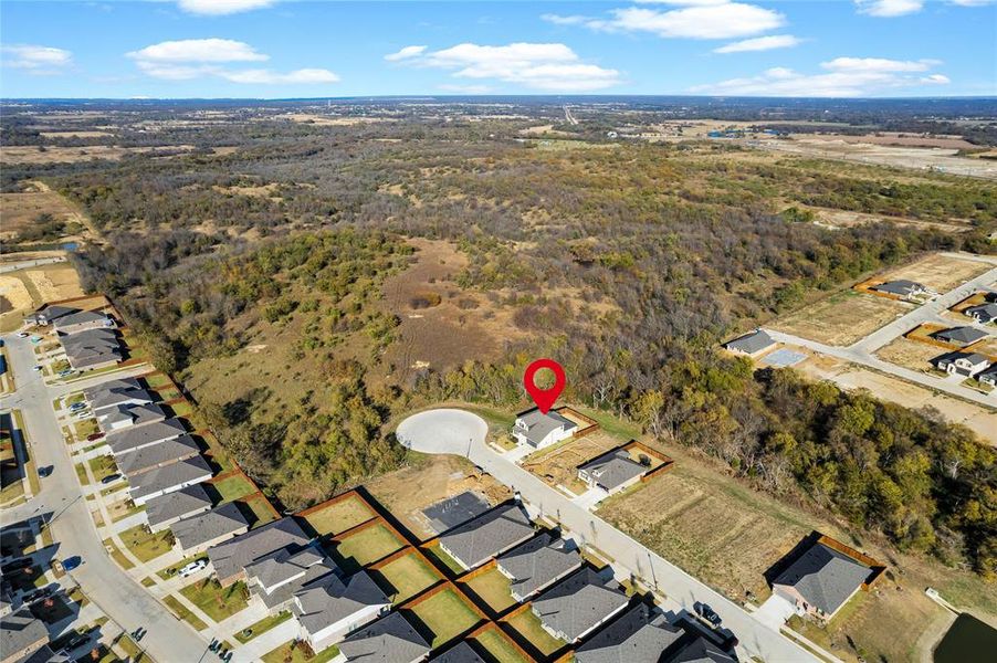Front exterior of a new home in Stark Farms, Denton, TX, highlighting curb appeal (Image 28).