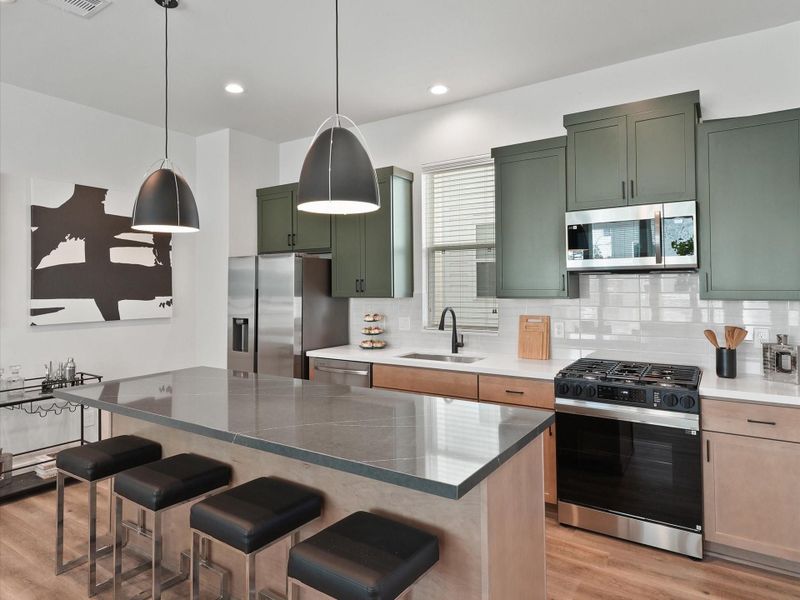 Furnished interior view inside a new home in Reserve At Oak Forest, Houston (Image 7).
