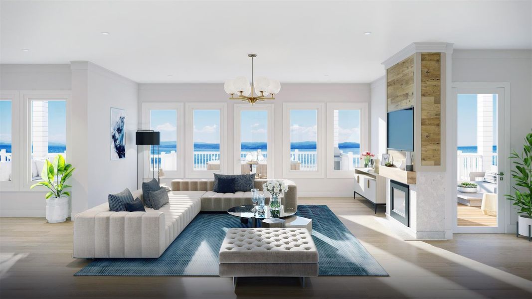 Furnished interior view inside a new home in , Freeport (Image 5). Furnished interior view inside a new home in , Freeport (Image 5).