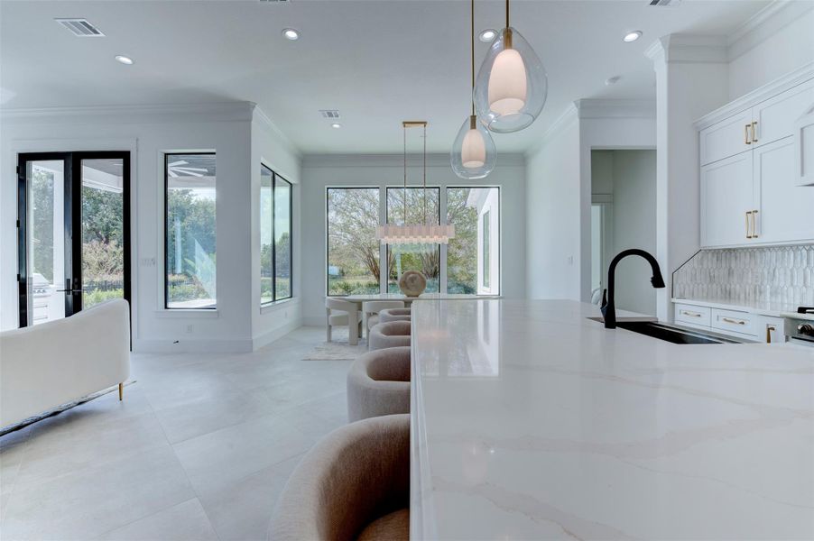 Furnished interior view inside a new home in , Spring (Image 12).