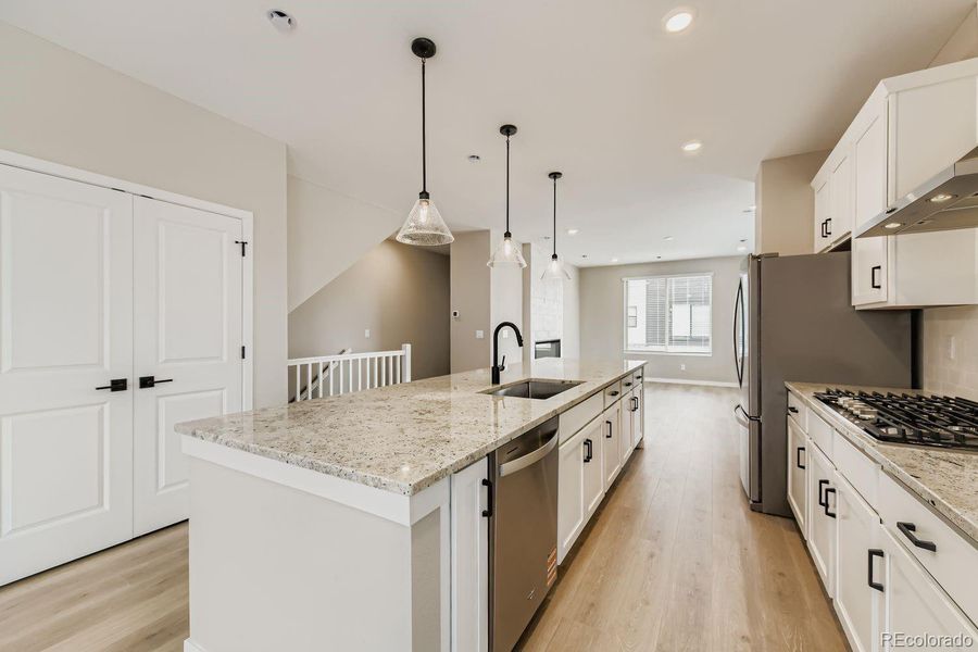 Furnished interior view inside a new home in , Littleton (Image 7).