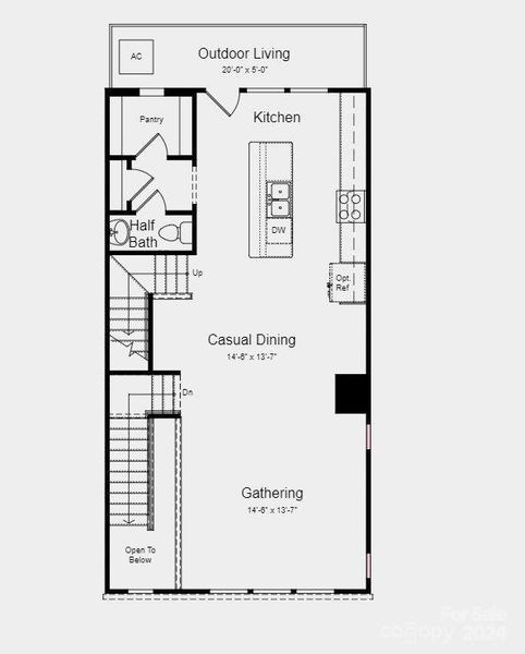 Design upgrades include 30" freestanding range and flooring upgrades.