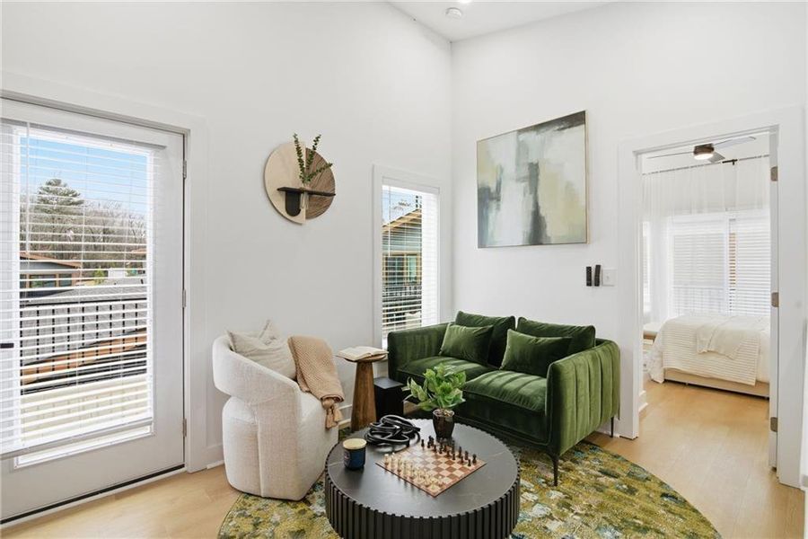 Furnished interior view inside a new home in , Union City (Image 7). Furnished interior view inside a new home in , Union City (Image 7).