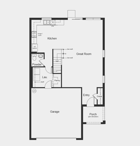 2D floor plan layout for the Plan 2107 Modeled by KB Home in Cedar Crossings I, Haines City, FL (Image 20).
