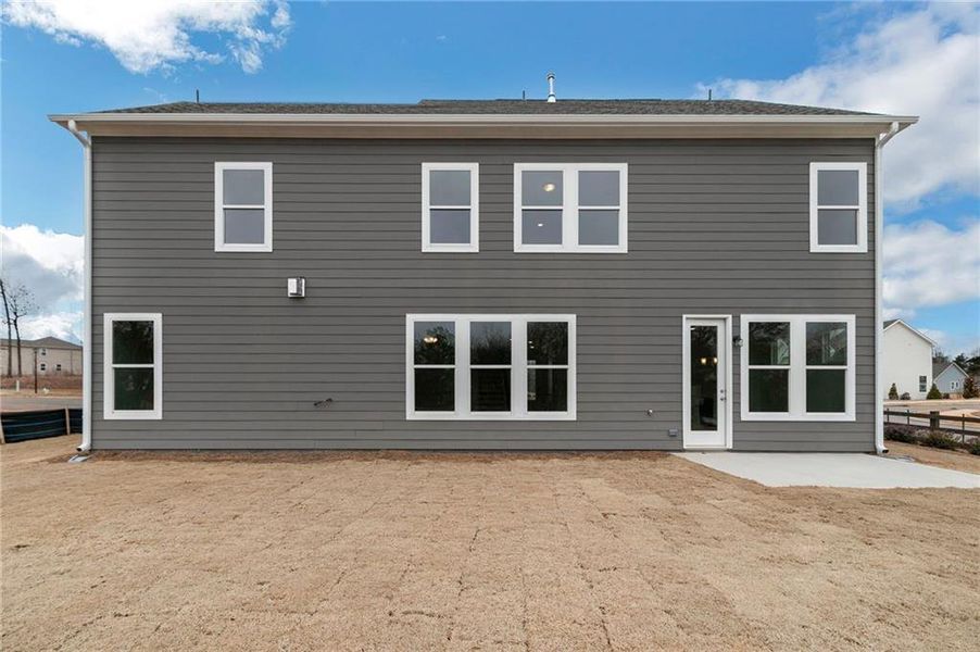 Exterior details and patio area of a home in Maddox Landing, Hoschton (Image 3).