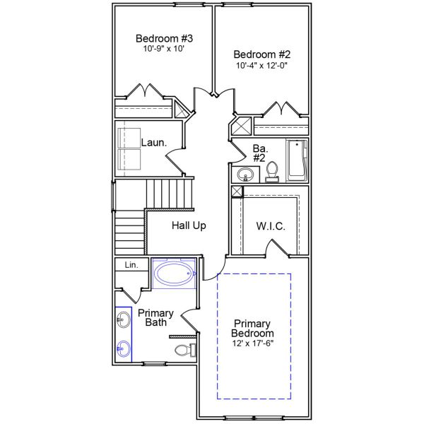 2D floor plan layout of this home in Killians Crossing, Blythewood, SC (Image 3).