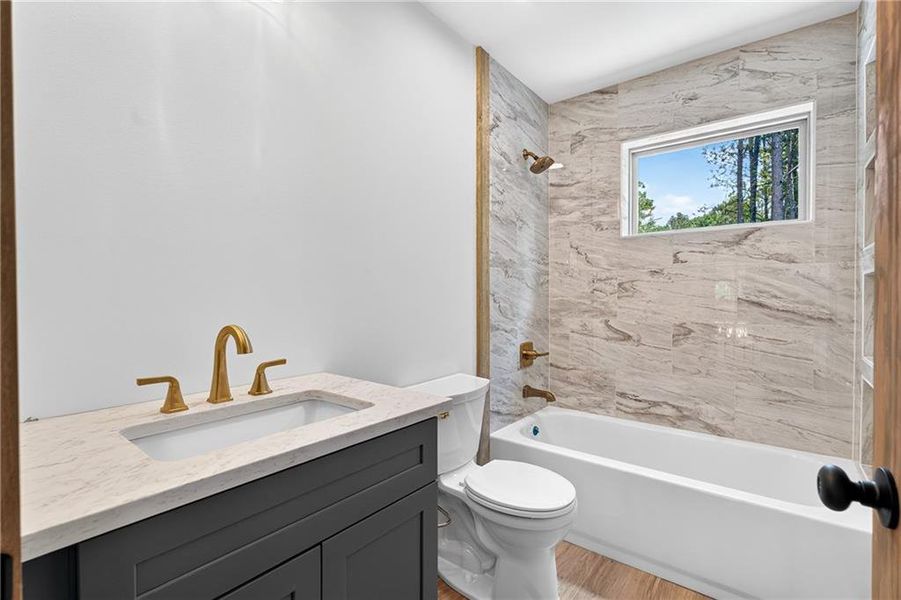 Furnished interior view inside a new home in , Ellijay (Image 16).