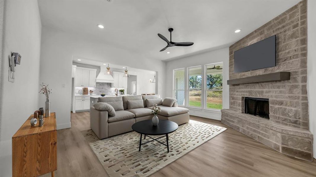 Furnished interior view inside a new home in , Weatherford (Image 11). Furnished interior view inside a new home in , Weatherford (Image 11).