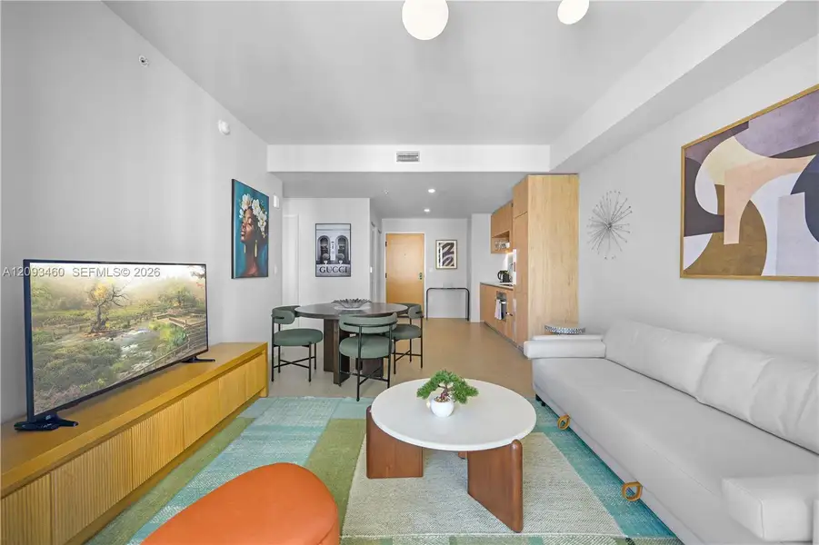Furnished interior view inside a new home in , Miami (Image 3).