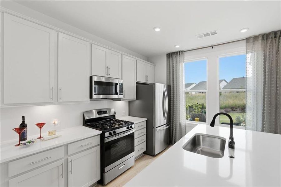 Furnished interior view inside a new home in , Hoschton (Image 9).