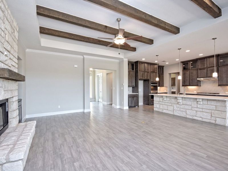 Representative unfurnished interior of a home built from the Catalina by Giddens Homes in Clearwater Ranch, Liberty Hill (Image 125).
