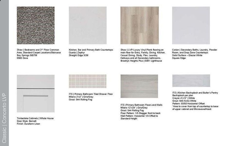 Design Selections ~ Home is under construction, selections are subject to change Design Selections ~ Home is under construction, selections are subject to change