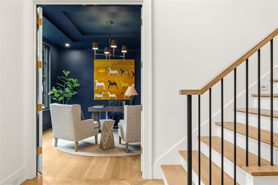 Furnished interior view inside a new home in , Dallas (Image 29).