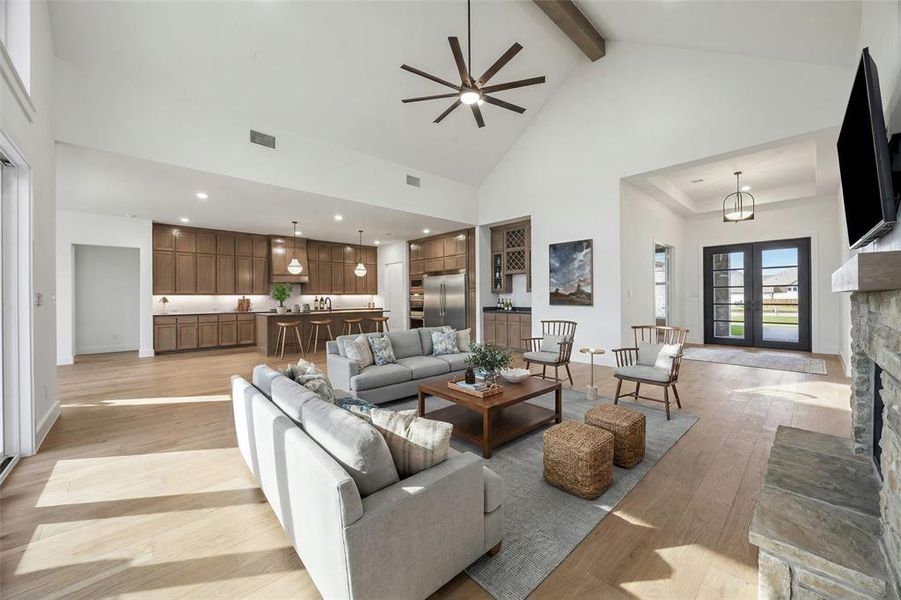 Furnished interior view inside a new home in The Arbors at Lakewood Village, Lakewood Village (Image 16). Furnished interior view inside a new home in The Arbors at Lakewood Village, Lakewood Village (Image 16).