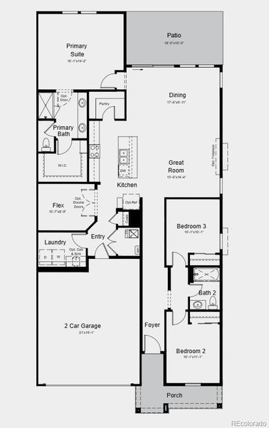 Additional highlights include: study with double patio, gas range, extended hard surface flooring at first floor.