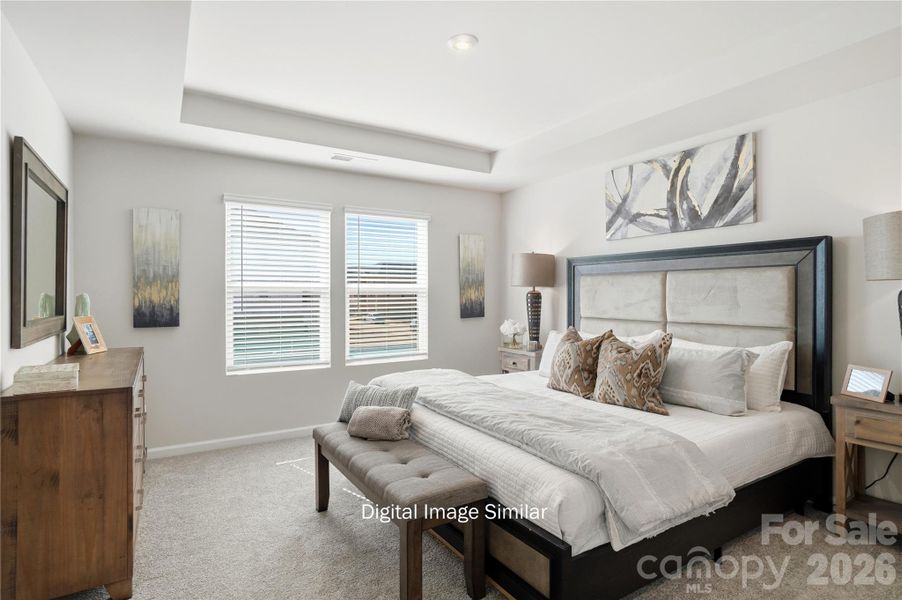 Furnished interior view inside a new home in The Townes at Cheyney, Charlotte (Image 10). Furnished interior view inside a new home in The Townes at Cheyney, Charlotte (Image 10).
