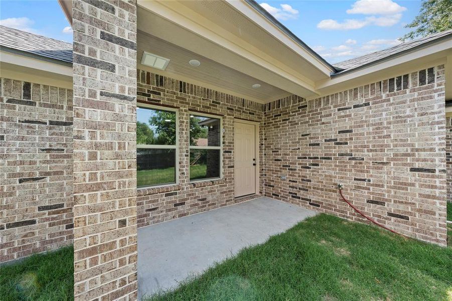 Exterior details and patio area of a home in , Waco (Image 3). Exterior details and patio area of a home in , Waco (Image 3).