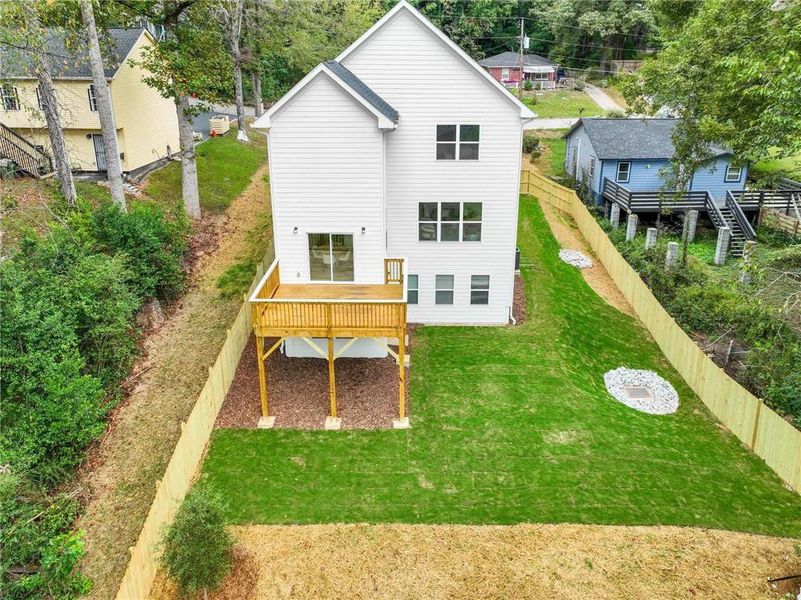 Exterior details and patio area of a home in , Atlanta (Image 24). Exterior details and patio area of a home in , Atlanta (Image 24).
