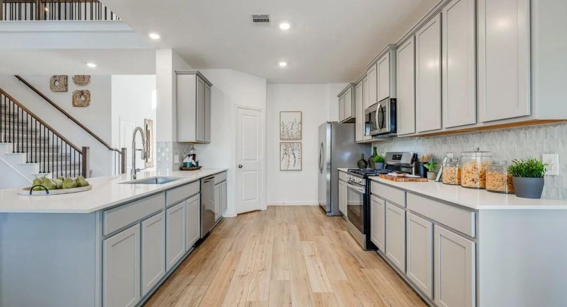 Furnished interior view inside a new home in Samara, League City (Image 20).