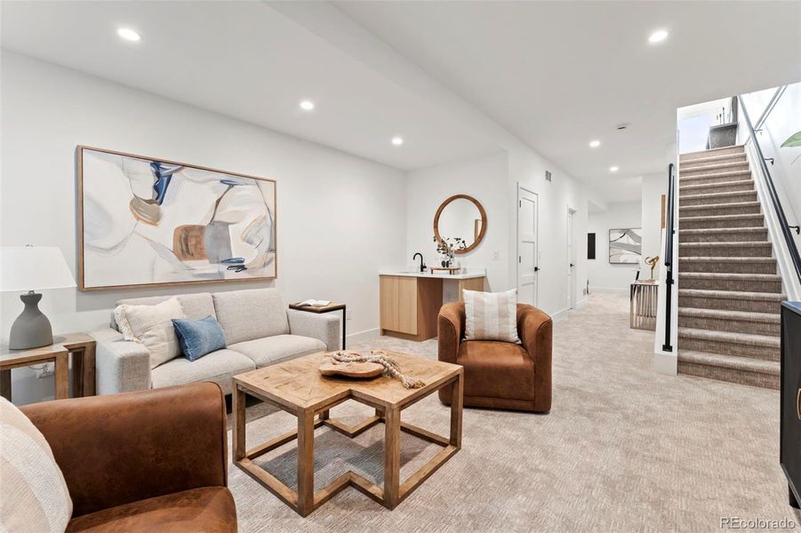 Furnished interior view inside a new home in , Denver (Image 33). Furnished interior view inside a new home in , Denver (Image 33).