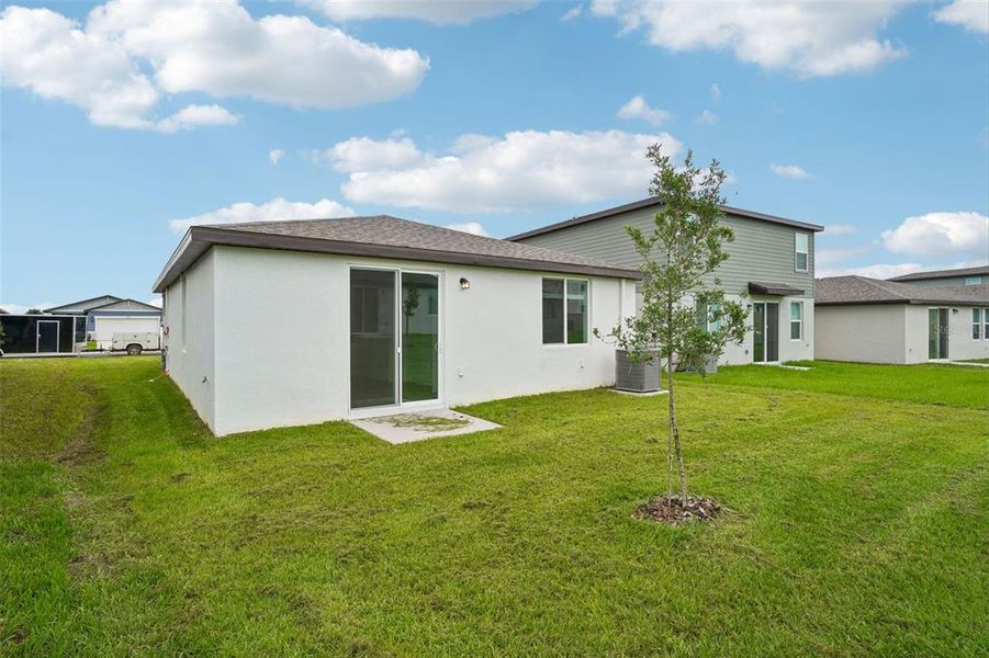 Exterior details and patio area of a home in Benton Hills - Premier Series, Brooksville (Image 18).