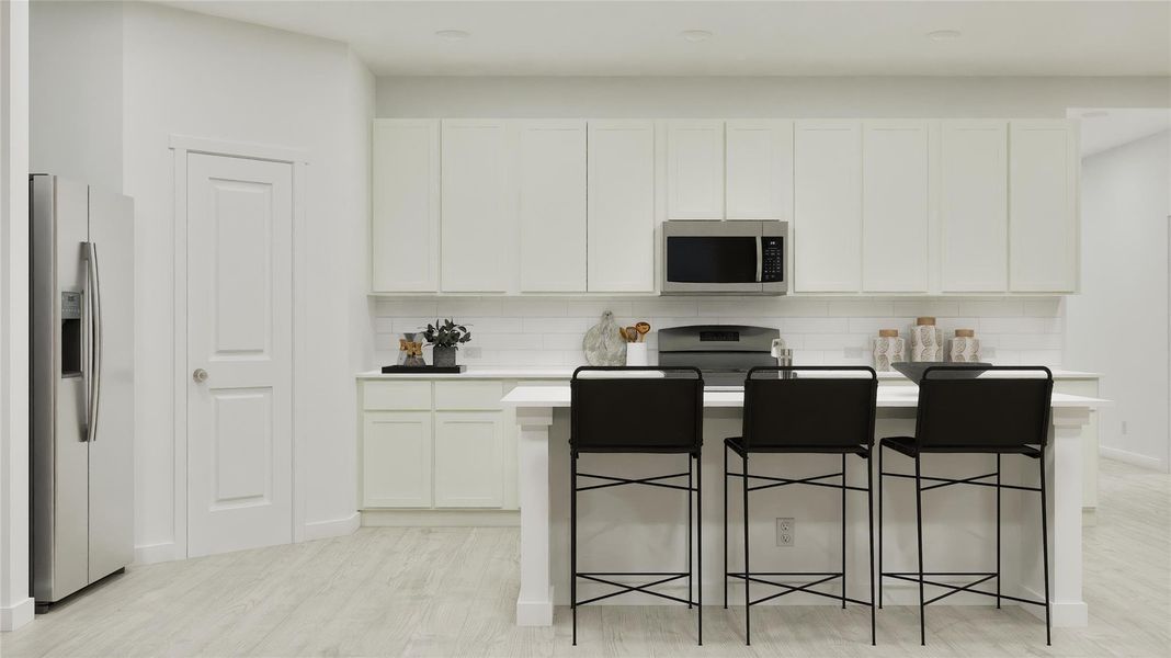 Furnished interior view inside a new home in , Hutto (Image 8).