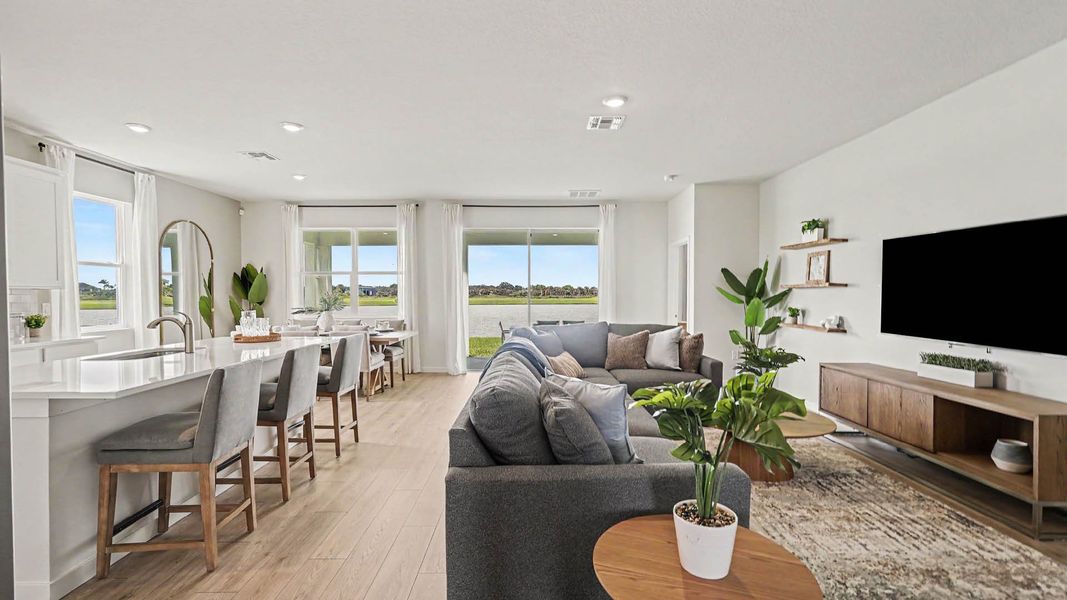 Representative furnished interior of a home built from the Delray by D.R. Horton in Cypress Bay West, Palm Bay (Image 11). Representative furnished interior of a home built from the Delray by D.R. Horton in Cypress Bay West, Palm Bay (Image 11).