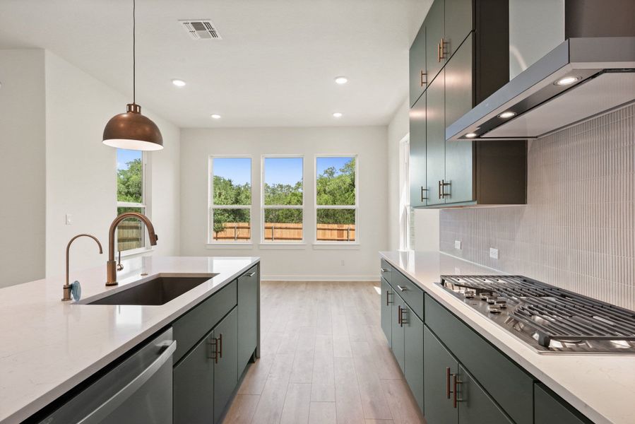 Furnished interior view inside a new home in Heritage, Dripping Springs (Image 10).