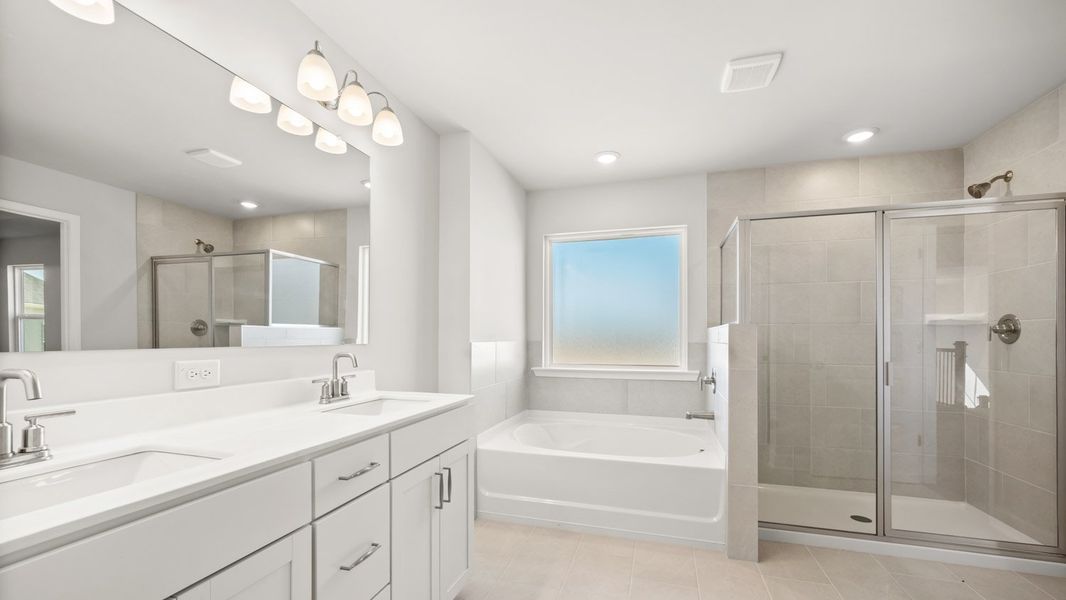 Representative furnished interior of a home built from the Fleetwood by D.R. Horton in Evergreen Crossing, Locust Grove (Image 13).