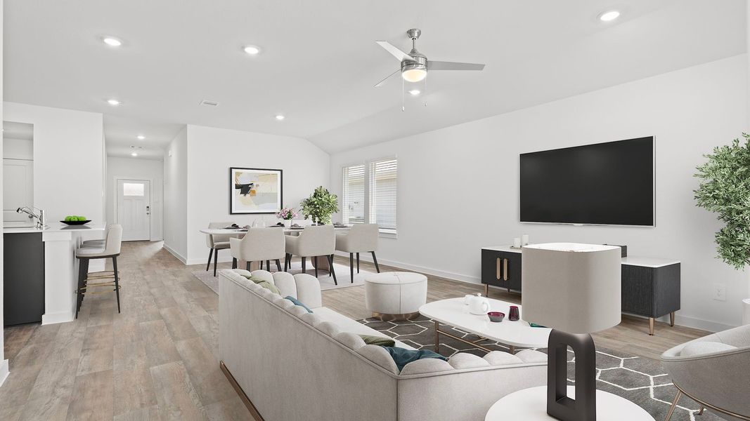 Furnished interior view inside a new home in Tamarron, Fulshear (Image 10).