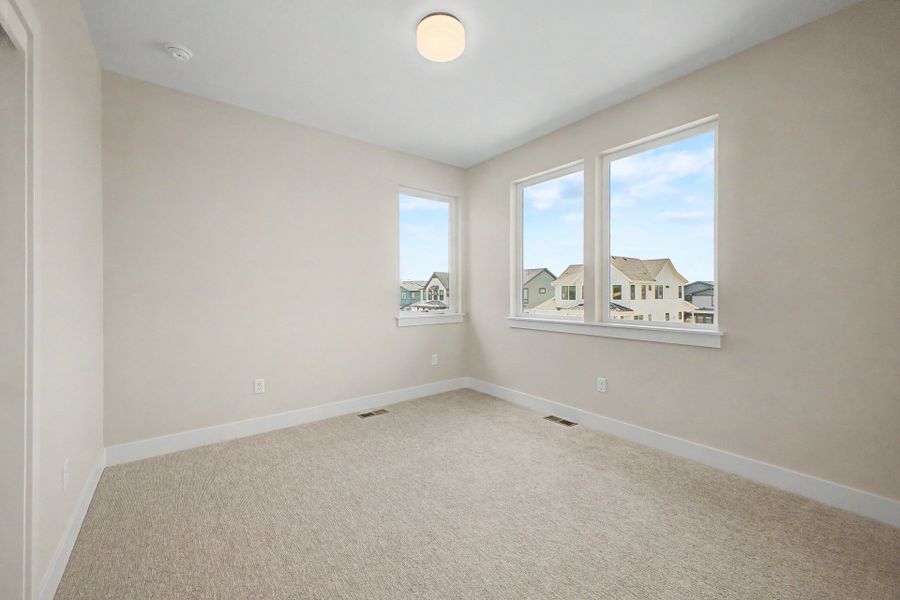 Spacious, unfurnished interior of a new home in West Grange, Longmont (Image 33). Spacious, unfurnished interior of a new home in West Grange, Longmont (Image 33).
