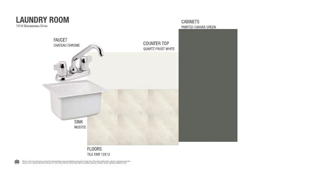 Sample of building materials used in homes in Provence, Austin (Image 4).