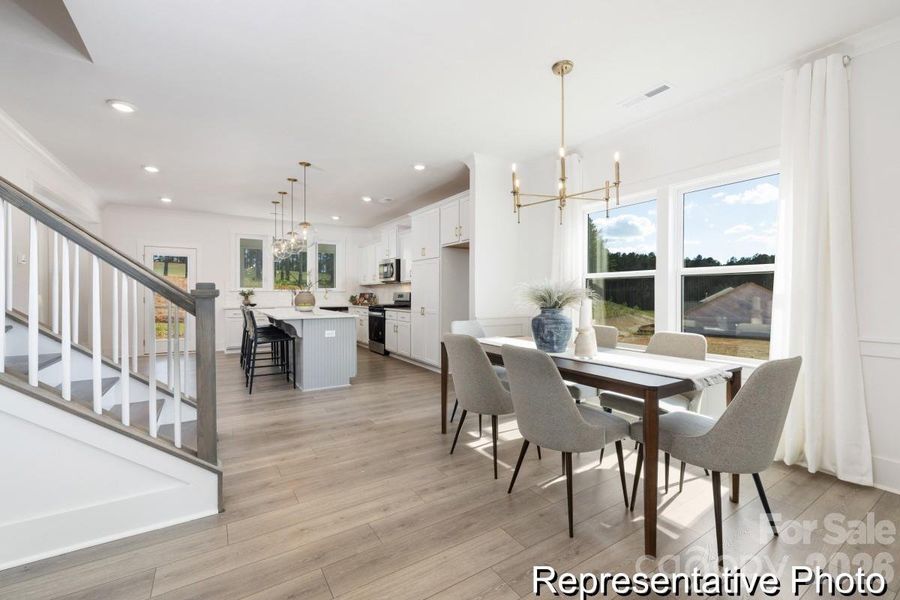 Furnished interior view inside a new home in Whispering Hills, Locust (Image 8).