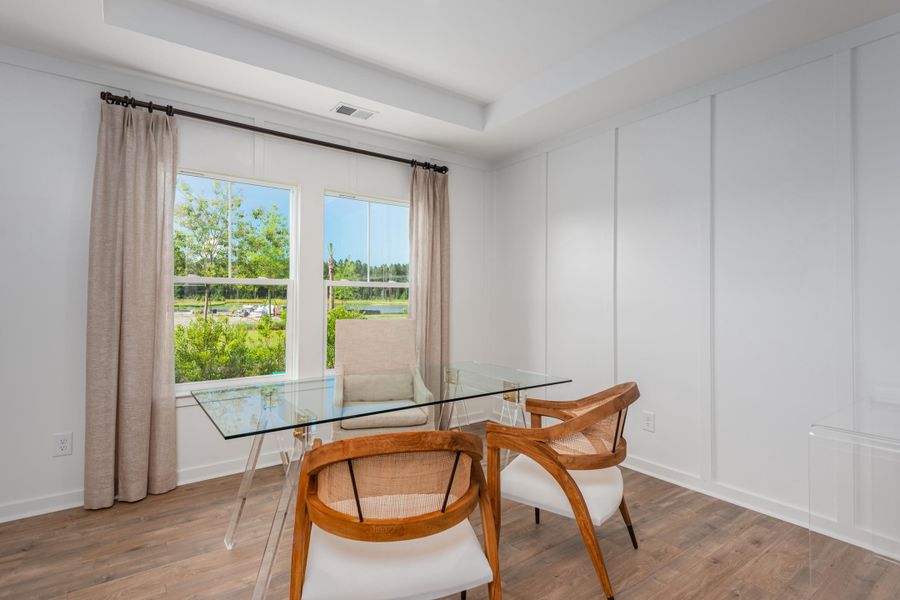 Furnished interior view inside a new home in Sweetgrass at Summers Corner, Summerville (Image 9).