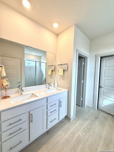 Furnished interior view inside a new home in , San Marcos (Image 21).