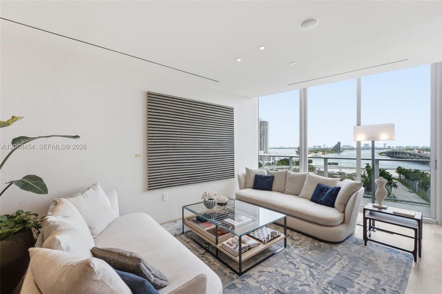 Furnished interior view inside a new home in , Miami (Image 39). Furnished interior view inside a new home in , Miami (Image 39).