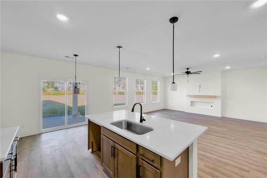 Furnished interior view inside a new home in Brownstone Park, Easley (Image 4).