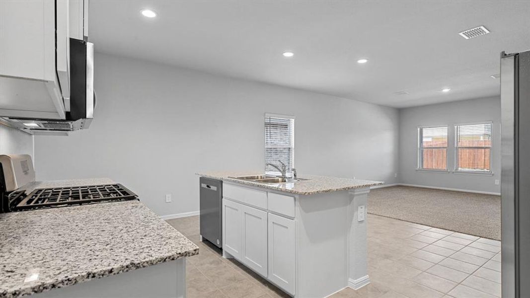 Furnished interior view inside a new home in Springhill South, Boyd (Image 8). Furnished interior view inside a new home in Springhill South, Boyd (Image 8).