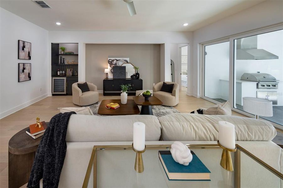 Furnished interior view inside a new home in , Orlando (Image 57).