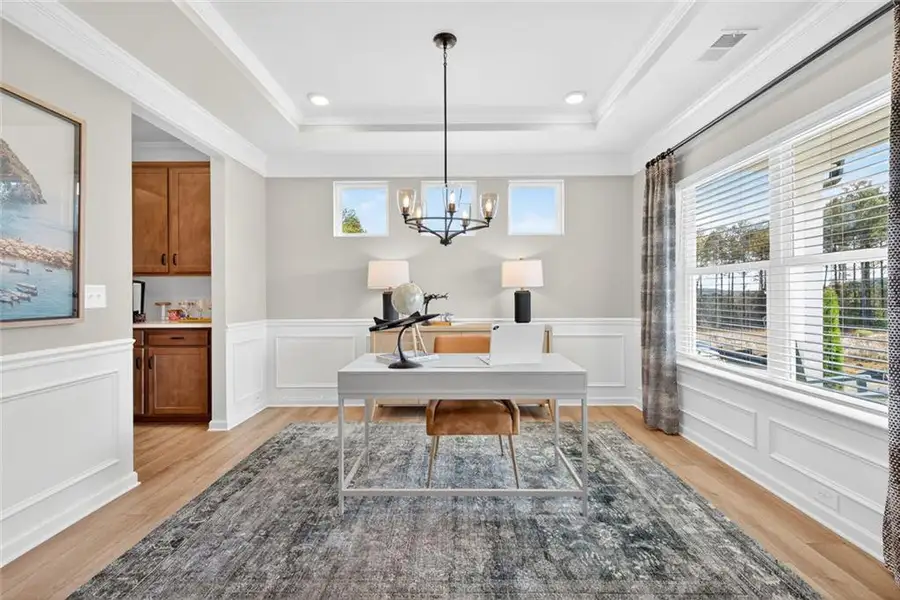 Furnished interior view inside a new home in Allen Manor, Hoschton (Image 4).