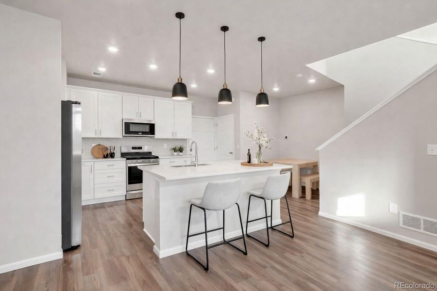 Furnished interior view inside a new home in , Littleton (Image 18).