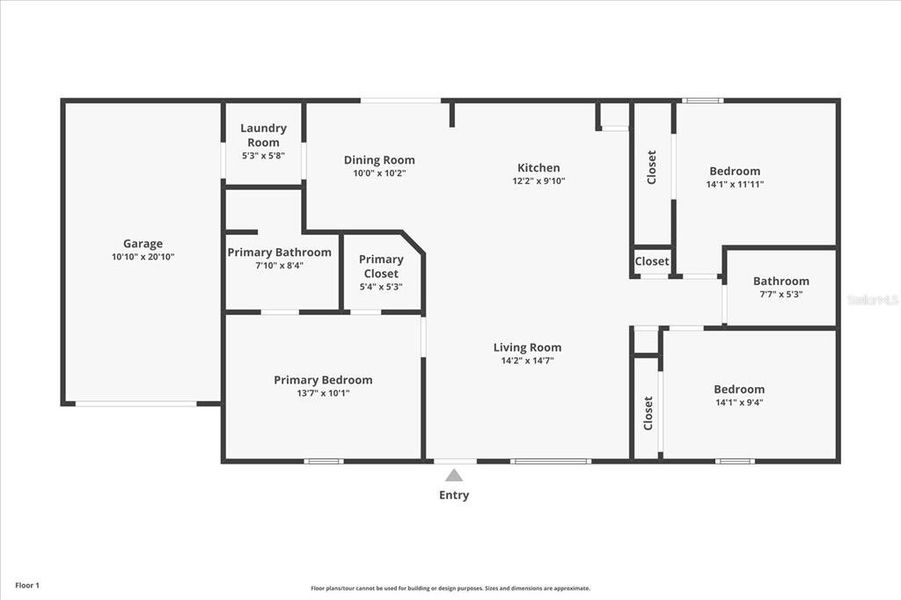 2D floor plan layout of this home in , Ocala, FL (Image 3).