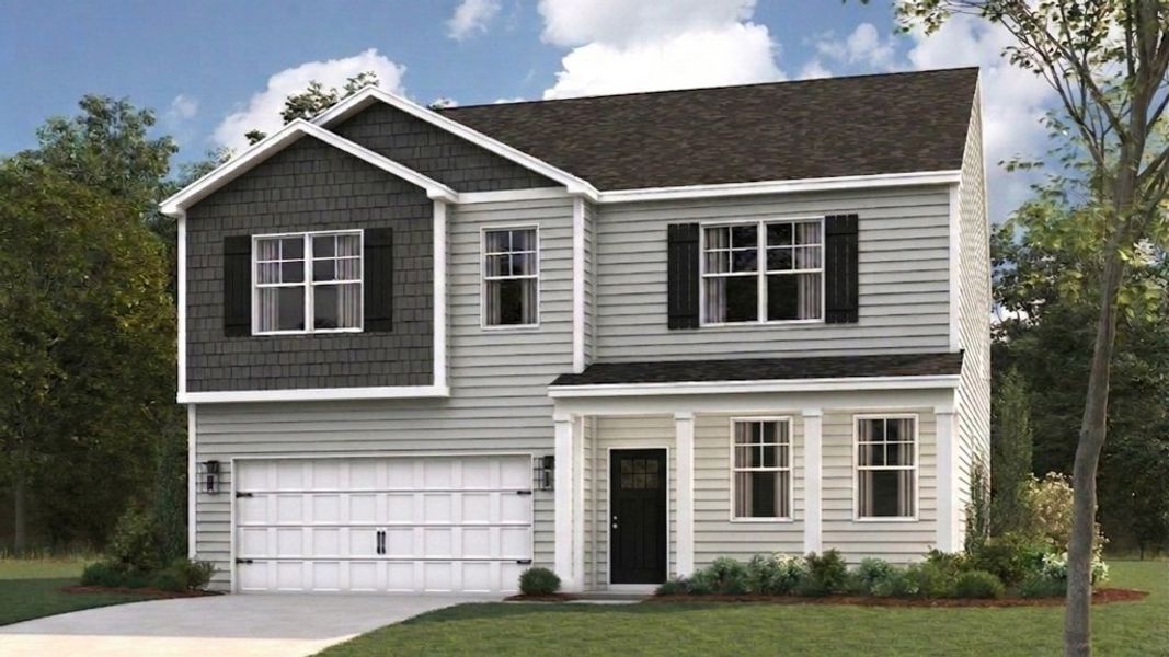 Representative exterior photo of a completed home built from the Hanover by D.R. Horton in Keebler Meadows, Johnson City, TN (Image 20).