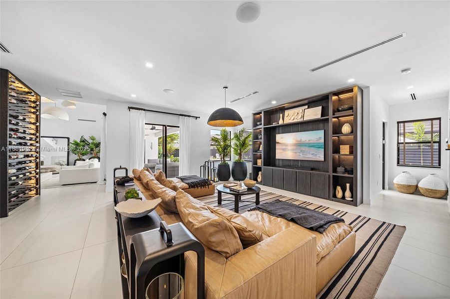 Furnished interior view inside a new home in , Miami (Image 46). Furnished interior view inside a new home in , Miami (Image 46).