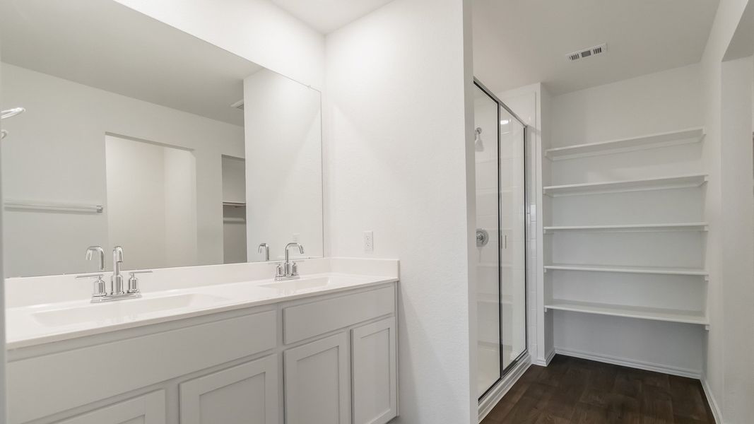 Representative furnished interior of a home built from the The Juniper by D.R. Horton in Palomino, Manor (Image 7).