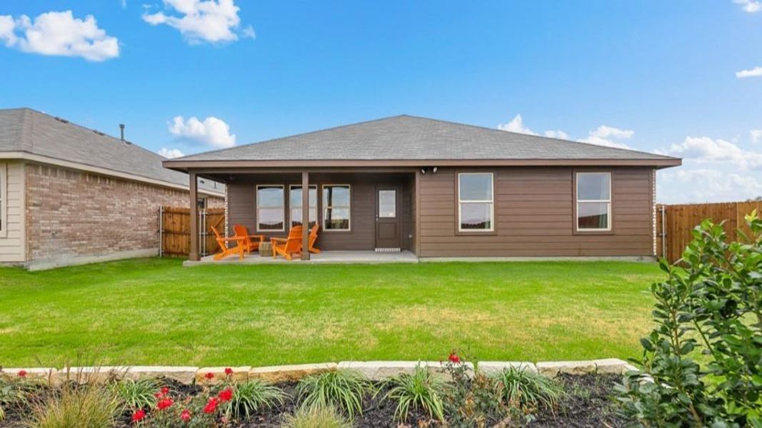 Backyard-All Home and community information, including pricing, included features, terms, availability and amenities, are subject to change at any time without notice or obligation. All Drawings, pictures, photographs, video, square footages, floor plans, elevations, features, colors and sizes are approximate for illustration purposes only and will vary from the homes as built.