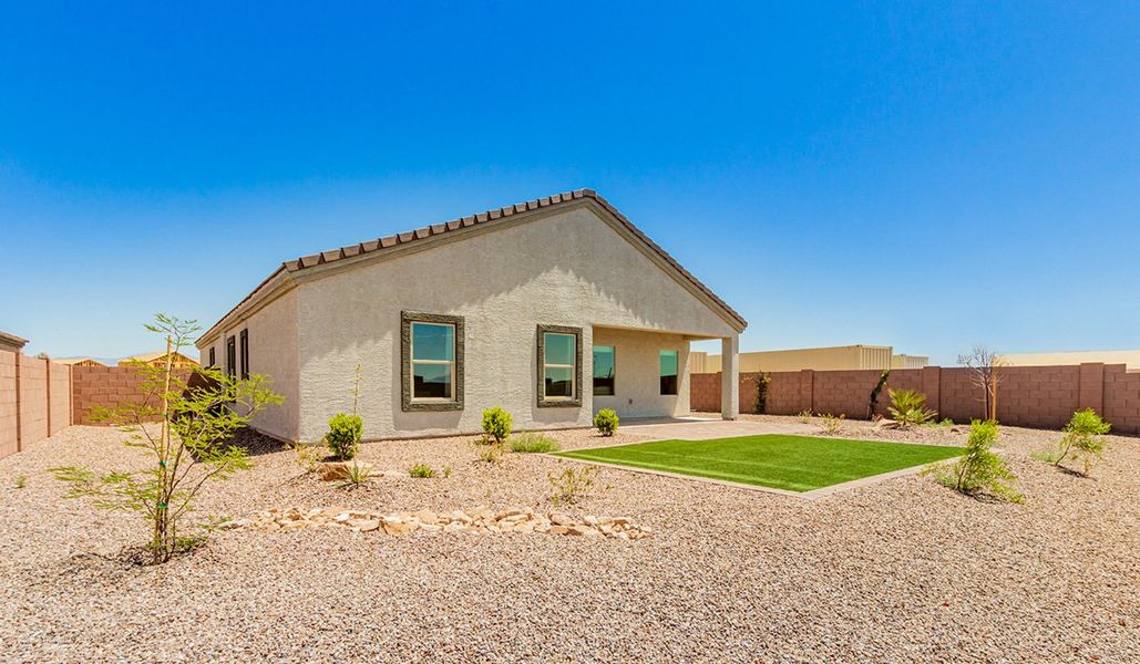 Representative exterior details of a home built from the Kingston by D.R. Horton in Barnett Village, Marana (Image 4).