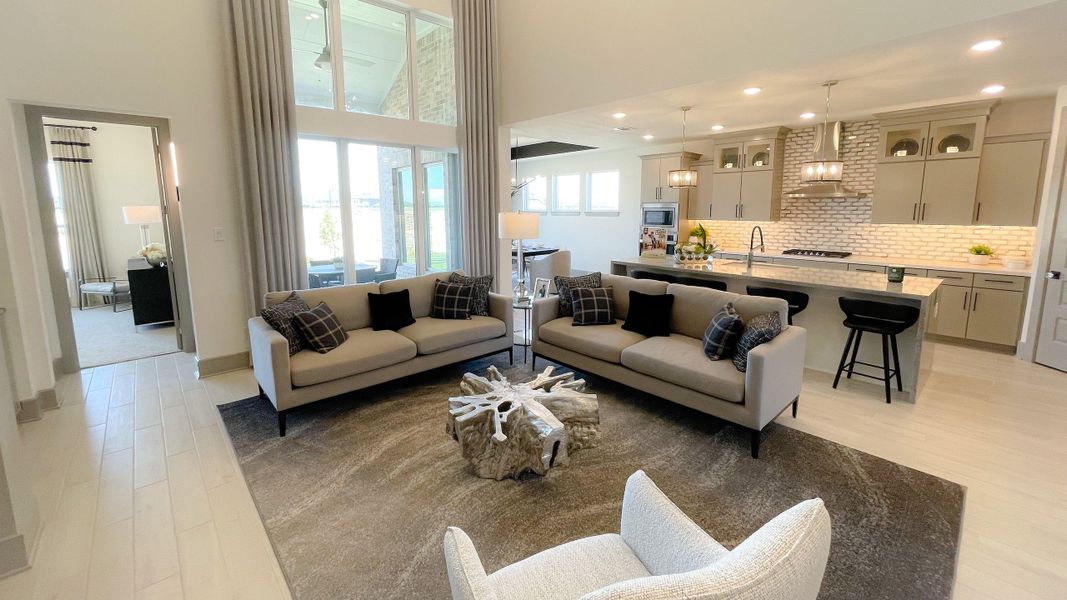 Furnished interior view inside a new home in Sunterra, Katy (Image 8).